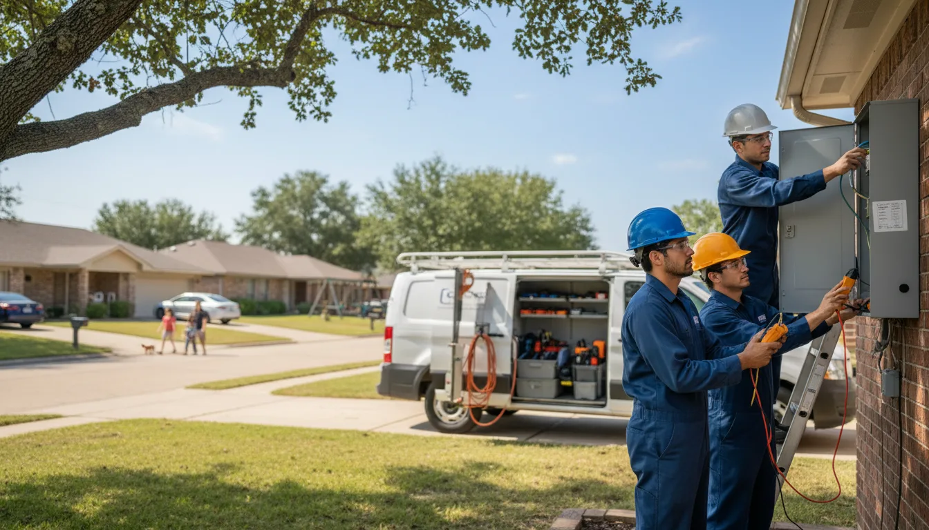 Certified electrician providing emergency electrical services in Bentonville, AR